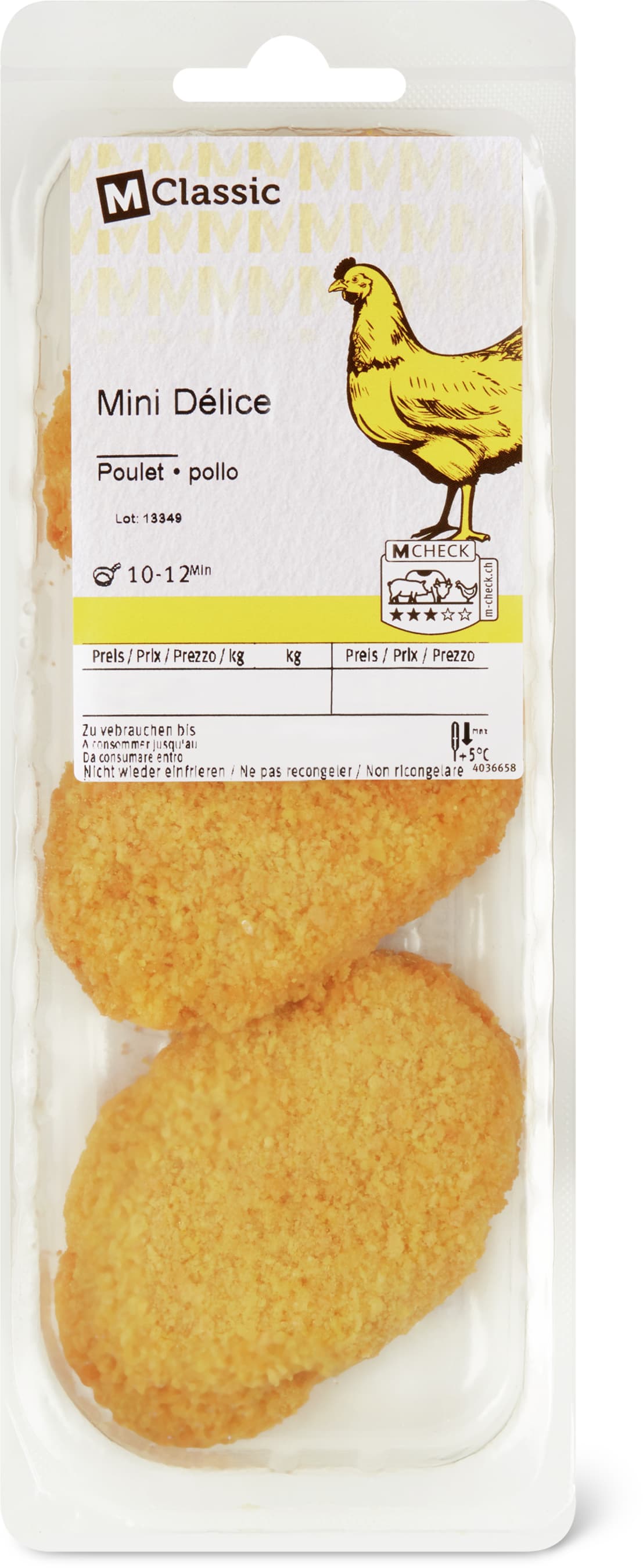 Migros Cotolette di pollo Delice mini 360g